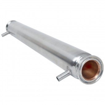 Рубашечный холодильник 500 мм CLAMP 1,5" DN 35 медь+AISI  Рубашечный холодильник 500 мм CLAMP 1,5" DN 35 медь+AISI