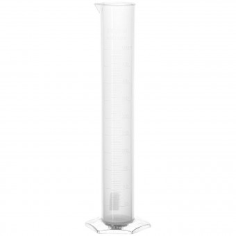 Цилиндр мерный полипропиленовый на подставке 500 мл.