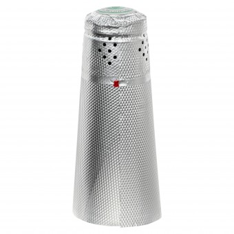 Капсула из фольги для шампанского серебро с тиснением Капсула из фольги для шампанского серебро с тиснением