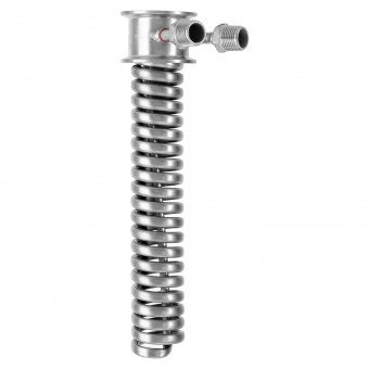 Холодильник Димрота проходной Clamp 2.0" трубка 8 мм. резьба 1/2" 