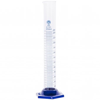 Цилиндр мерный на пластмассовой подставке 250 мл. 