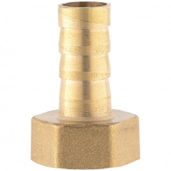 Штуцер ёлочка ВР 3/4" латунь 10 мм.  Штуцер ёлочка ВР 3/4" латунь 10 мм.