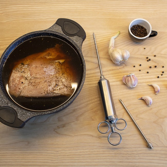 Шприц-инъектор для мяса 60 мл. (металлический)