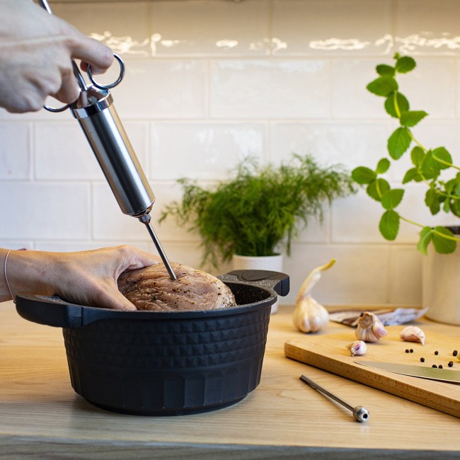 Шприц-инъектор для мяса 60 мл. (металлический)