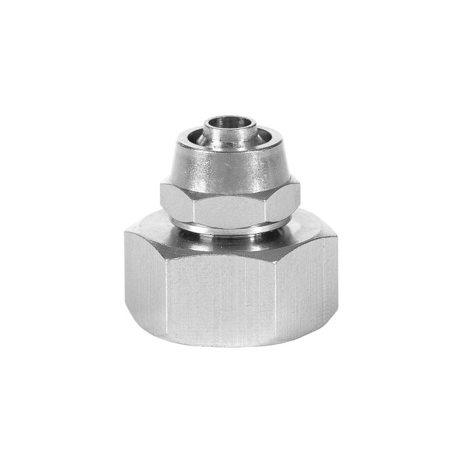 Штуцер ВР 1/2" с зажимной гайкой анодированная латунь