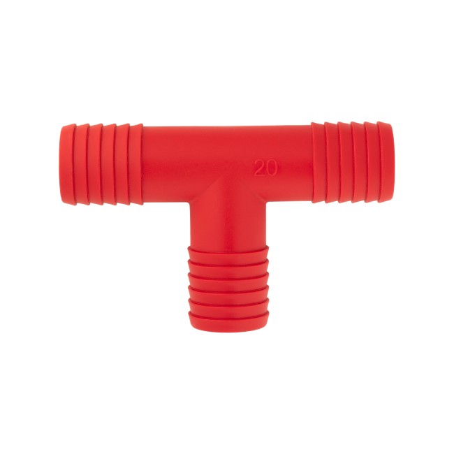 Тройник ёлочка 20-20-20 пластик