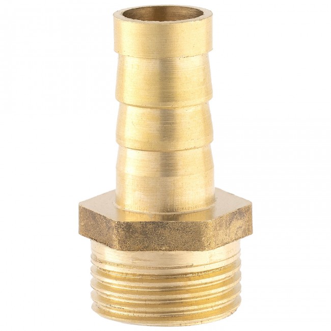 Штуцер ёлочка НР 3/8" латунь 10 мм. 