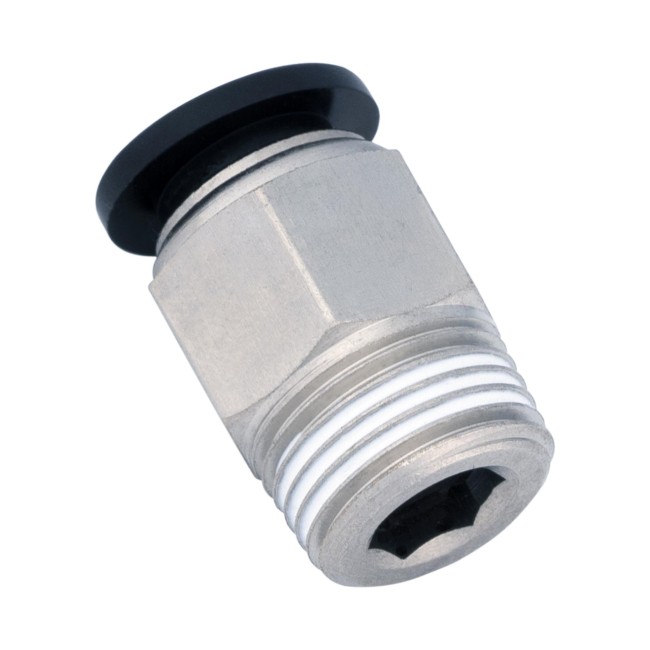 Штуцер НР 3/8" быстросъёмное соединение 10 мм