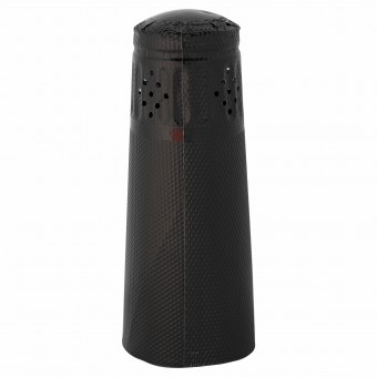 Капсула из фольги для шампанского черная с тиснением Капсула из фольги для шампанского черная с тиснением