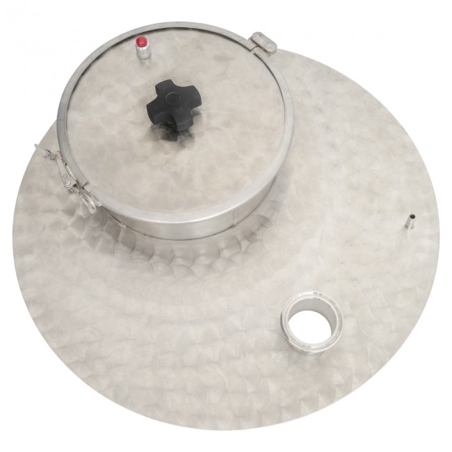 Крышка CLAMP 2,0" с люком для куба 75 литров "Винокур" 