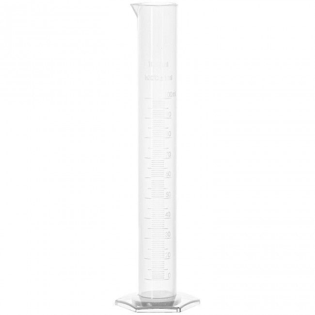 Цилиндр мерный полипропиленовый на подставке 100 мл. Цилиндр мерный полипропиленовый на подставке 100 мл.