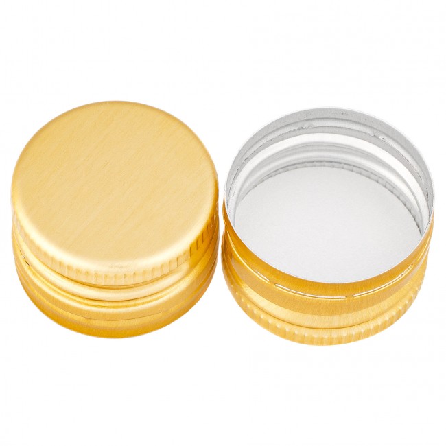 Колпачок алюминиевый с резьбой 28*18 золото 