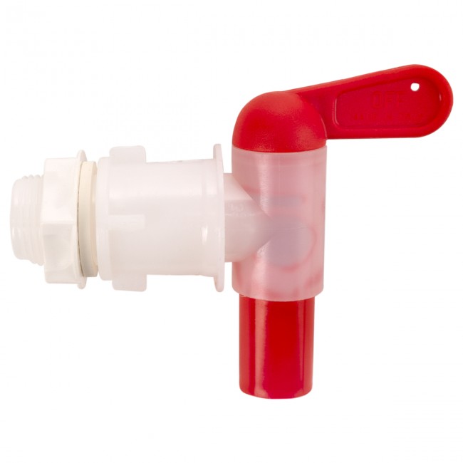 Кран пластиковый 3/4 широкий носик  Кран пластиковый 3/4 широкий носик