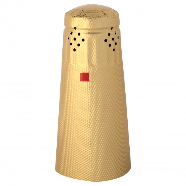 Капсула из фольги для шампанского золото с тиснением