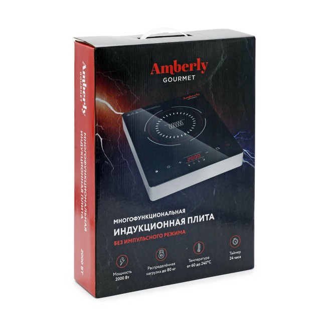 Плита индукционная Amberly Gourmet 2000 Вт модель AG2000C Плита индукционная Amberly Gourmet 2000 Вт модель AG2000C
