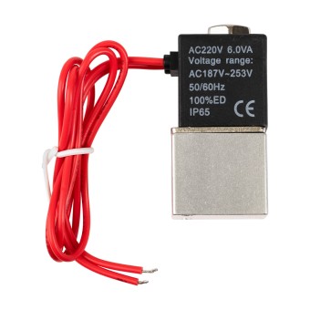 Соленоидный клапан 220v Ду 2,5 (Эвелен) без штуцеров Соленоидный клапан 220v Ду 2,5 (Эвелен) без штуцеров