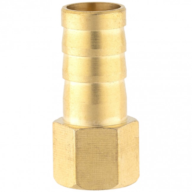 Штуцер ёлочка ВР 1/8" латунь 10 мм. 