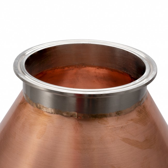 Луковица "Аламбик 21" большая, медь с соединением CLAMP 4.0" Луковица "Аламбик 21" большая, медь с соединением CLAMP 4.0"