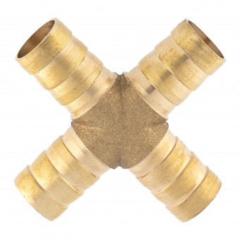 Крест ёлочка 12 мм латунь Крест ёлочка 12 мм латунь