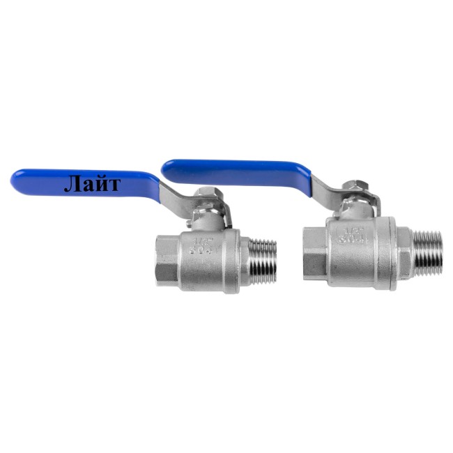 Кран шаровый ВР НР 1/2" Лайт AISI 