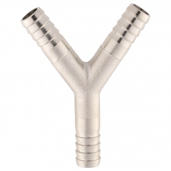 Тройник ёлочка Y 7,5-7,5-7,5 мм анодированная латунь  Тройник ёлочка Y 7,5-7,5-7,5 мм анодированная латунь