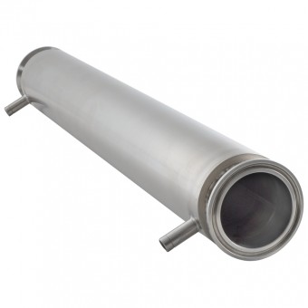 Рубашечный холодильник 500 мм CLAMP 2,0" DN 48 AISI  Рубашечный холодильник 500 мм CLAMP 2,0" DN 48 AISI