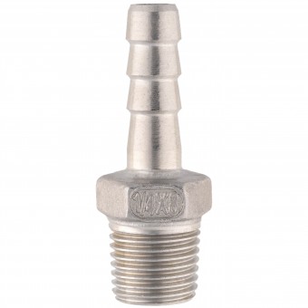 Штуцер ёлочка НР 1/4" AISI 8 мм Штуцер ёлочка НР 1/4" AISI 8 мм