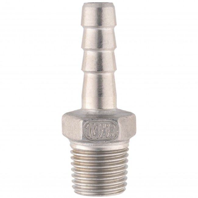 Штуцер ёлочка НР 1/4" AISI 8 мм Штуцер ёлочка НР 1/4" AISI 8 мм