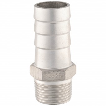 Штуцер ёлочка НР 3/4" AISI 25 мм