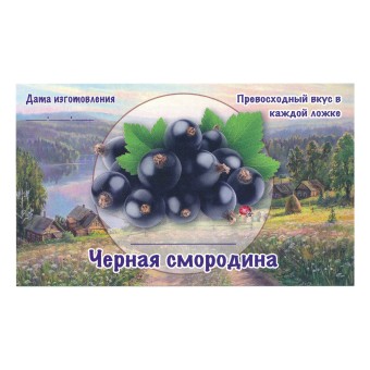 Этикетка самоклеящаяся "Черная Смородина" 100*60 мм