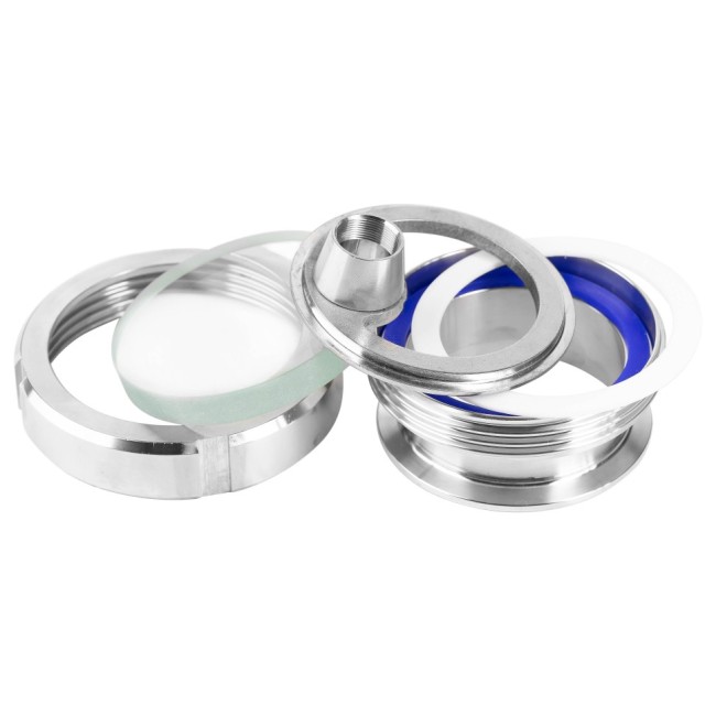 Гаечный диоптр CLAMP 4,0" (DN102) с подсветкой AISI