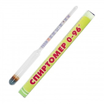 Ареометр спиртомер бытовой 0-96% Ареометр спиртомер бытовой 0-96%