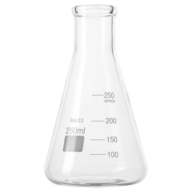 Колба коническая КН-2-250 мл. с делениями Колба коническая КН-2-250 мл. с делениями