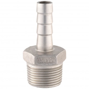 Штуцер ёлочка НР 3/4" AISI 12 мм