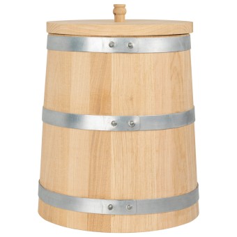 Дубовая кадка 10 л "Профи" с крышкой и гнетом Дубовая кадка 10 л "Профи" с крышкой и гнетом