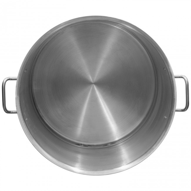 Куб 100 л с зиговкой, штуцер Clamp 3,0", тройное дно 45*65 с купол.крышкой