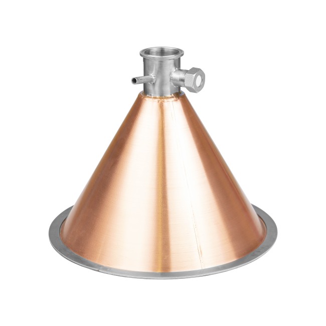 Медная конусная крышка "аламбик" D-250 CLAMP 1.5"