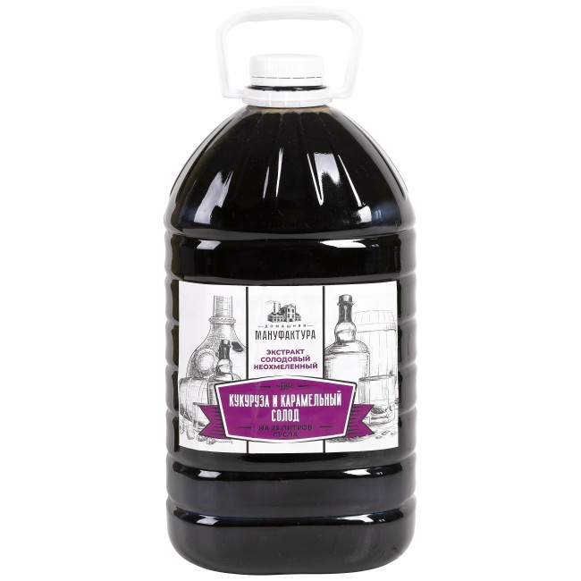 Жидкий неохмеленный солодовый экстракт "Кукуруза и карамельный солод" 4,1 кг. 
