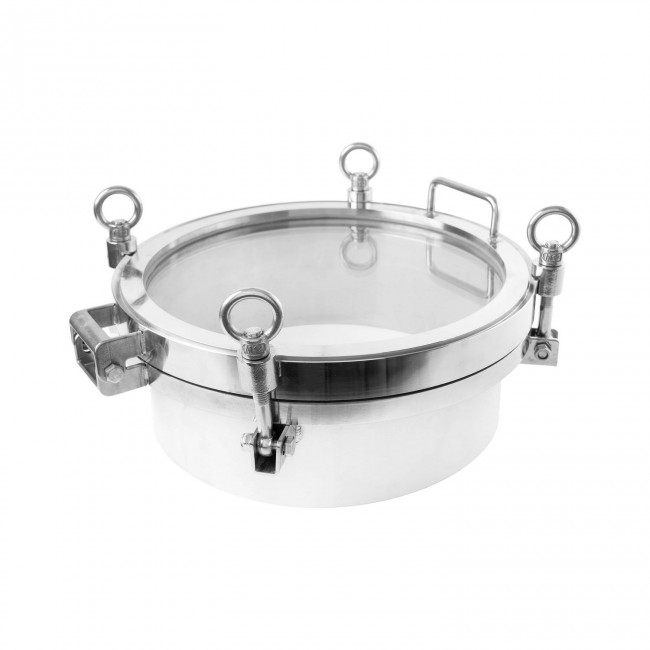 Люк стекло d-300 мм нержавеющая сталь