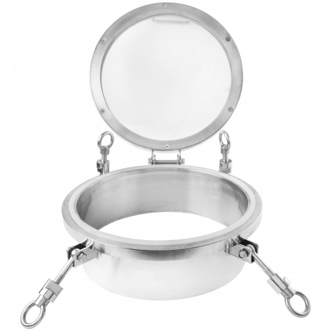 Люк стекло d-300 мм нержавеющая сталь