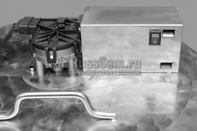 Мешалка в сборе с крышкой для зерновых заторов ПВК 50 литров Мешалка в сборе с крышкой для зерновых заторов ПВК 50 литров