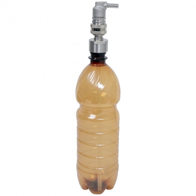 Переходник с коннектора на бутылку ПЭТ нерж.