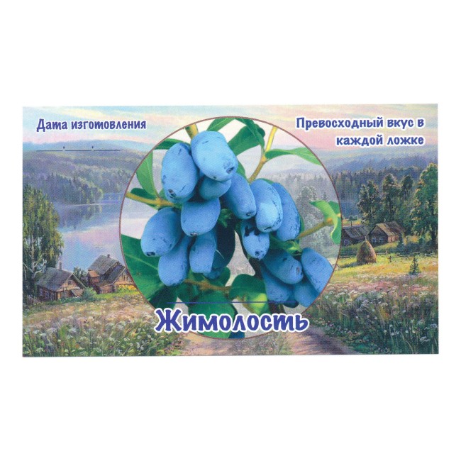 Этикетка самоклеящаяся "Жимолость" 100*60 мм