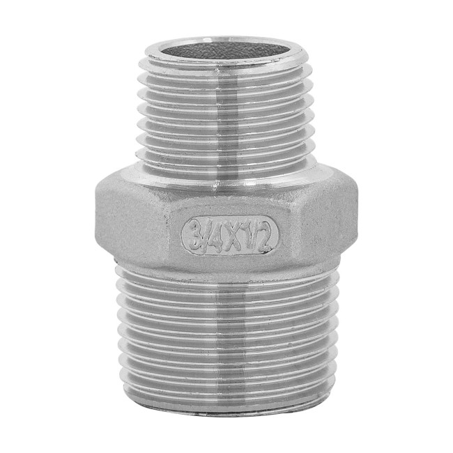 Переходник НР 1/2" НР 3/4" AISI Переходник НР 1/2" НР 3/4" AISI