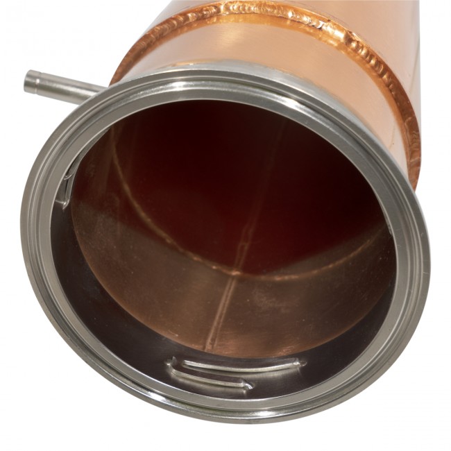 Конус "Аламбик 21" с рубашкой укрепления, медь с соединением CLAMP 2.0" 