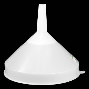 Воронка полипропиленовая с сеткой d-300 мм, h-270 мм. Воронка полипропиленовая с сеткой d-300 мм, h-270 мм.