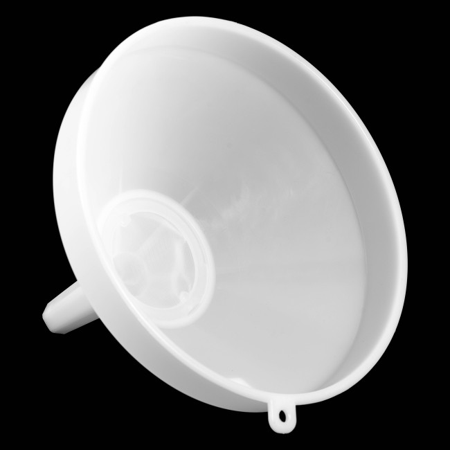 Воронка полипропиленовая с сеткой d-300 мм, h-270 мм.