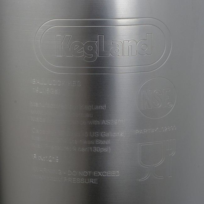 Кег Корнелиус "KegLand" с фитингом Ball Lock 19 л.