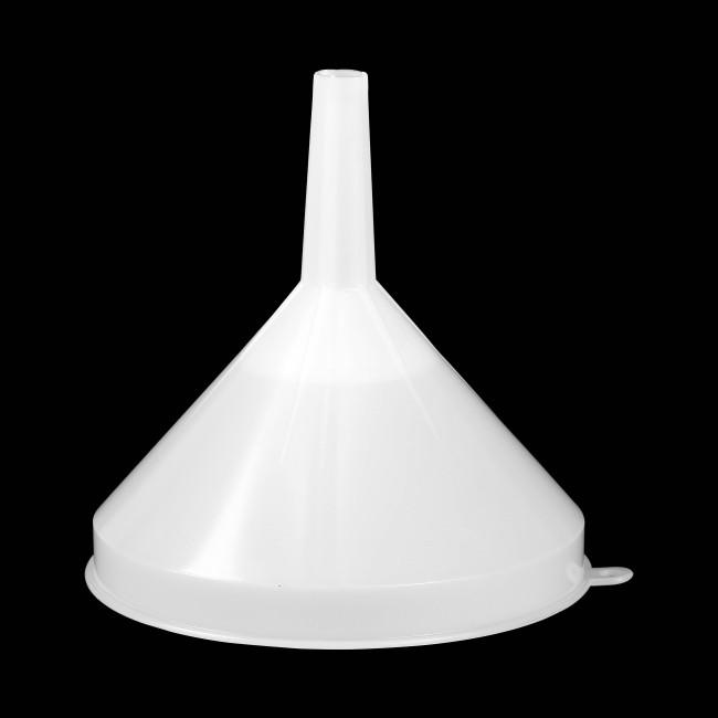 Воронка полипропиленовая с сеткой d-200 мм, h-205 мм.