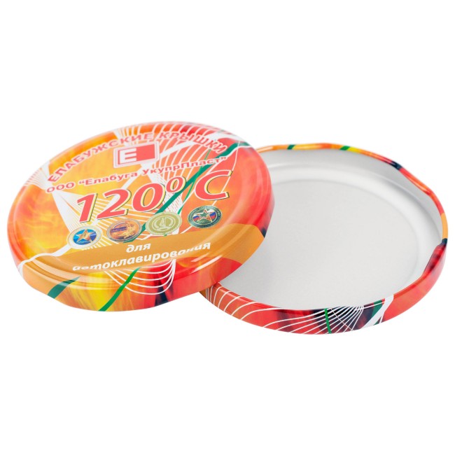 Крышка для консервирования Елабуга Твист-офф 82 мм, винтовая, литография для автоклава 20 шт.